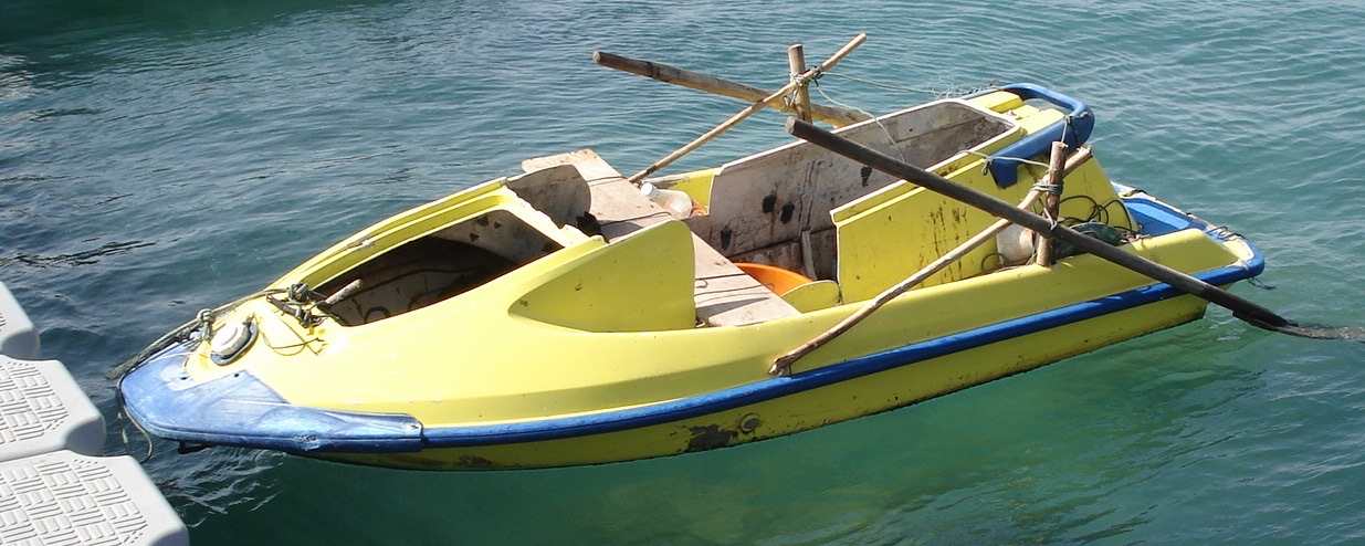 Wattski electric powered motor watercraft. This is our prototype decoy.